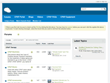 Tablet Screenshot of forums.cpap.co.uk
